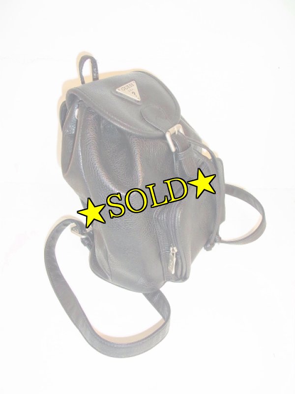 画像3: [UESD]-90's【GUESS】LEATHER BACKPACK (3)