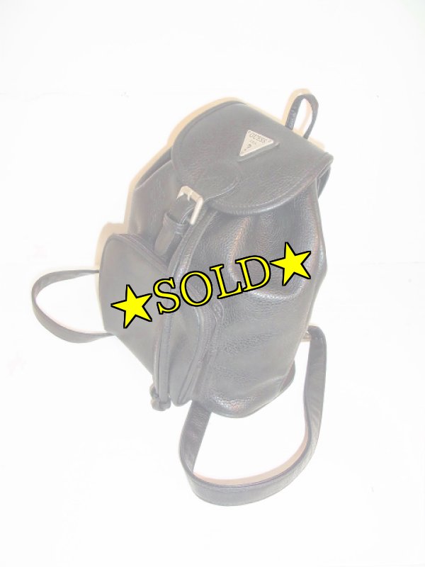 画像2: [UESD]-90's【GUESS】LEATHER BACKPACK (2)