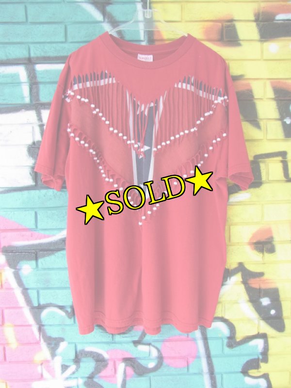 画像3: [USED]-80's【SUN BELT】 FRINGE DESIGN T-Shirts  (3)