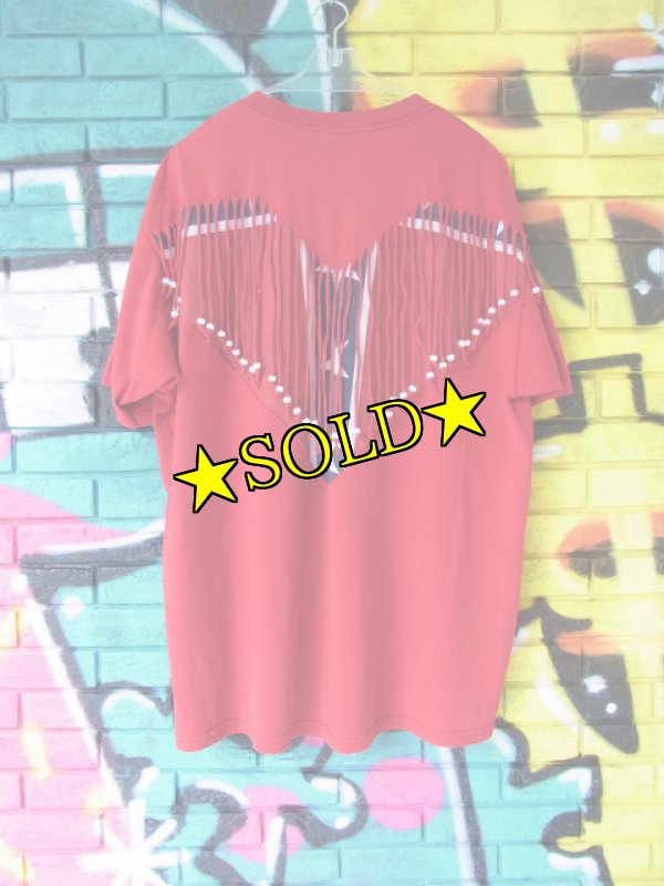 画像4: [USED]-80's【SUN BELT】 FRINGE DESIGN T-Shirts  (4)