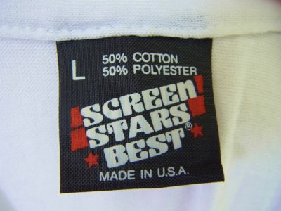 画像1: [USED]-80's【SCREEN STARS BEST】NECK TIE TRICK PRINT T-Shirts