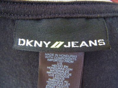 画像1: [USED]-90's【DKNY JEANS】NEW YORK CITY LOGO PRINT T-Shirts