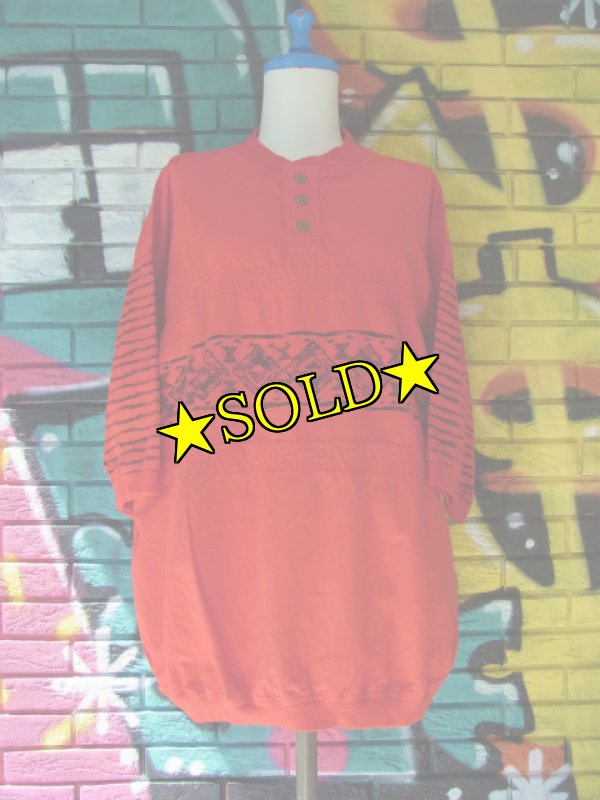 画像3: [USED]-80's【STREET SCENES】ALL OVER DESIGN S/S-TOPS (3)