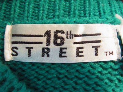 画像1: [USED]-80's【16TH STREET】DESIGN TURTLENECK KNIT