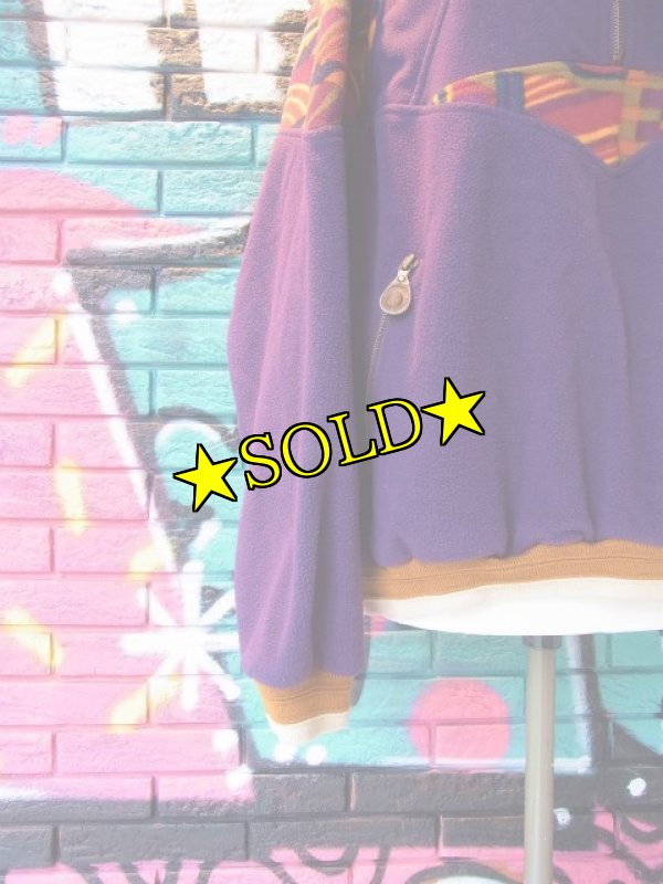 画像2: [USED]-90’s【STARTER 】“RUGGED TERRAIN”PULLOVER DESIGN FLEECE TOP (2)