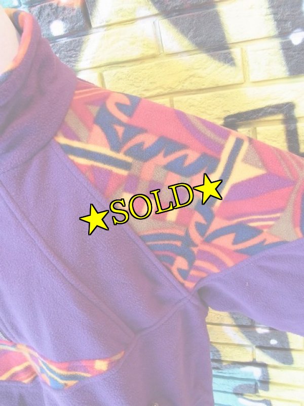 画像5: [USED]-90’s【STARTER 】“RUGGED TERRAIN”PULLOVER DESIGN FLEECE TOP (5)