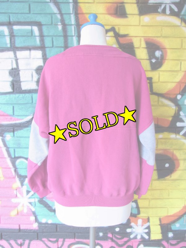 画像4: [USED]-80's【CHAINAWEAR】DESIGN SNAP NECK SWEAT (4)