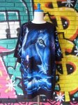 画像3: [USED]-90's【LIQUID BLUE】“WOLF”ALL OVER PRINT T-Shirts (3)