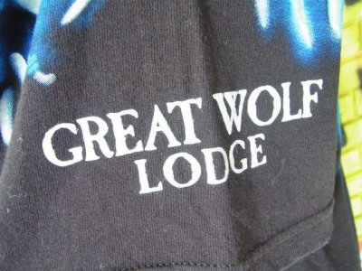 画像2: [USED]-90's【LIQUID BLUE】“WOLF”ALL OVER PRINT T-Shirts