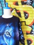 画像1: [USED]-90's【LIQUID BLUE】“WOLF”ALL OVER PRINT T-Shirts (1)