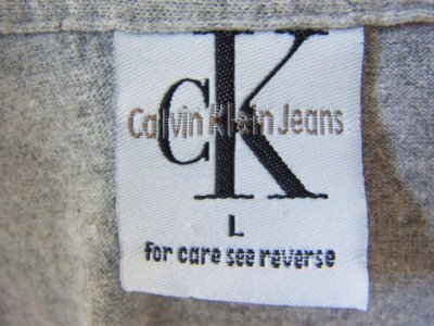 画像1: [USED]-90's【Calvin Klein Jeans】LOGO PRINT -Shirts