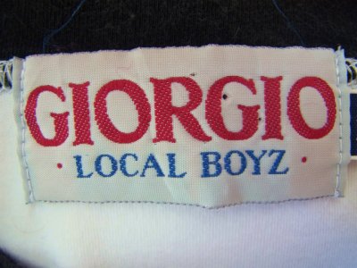 画像1: [USED]-90's【GIORGIO JEANS WEAR】LOGO DESIGN T-Shirts