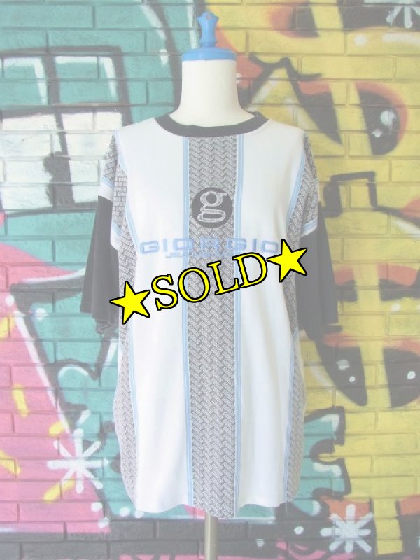 画像3: [USED]-90's【GIORGIO JEANS WEAR】LOGO DESIGN T-Shirts (3)