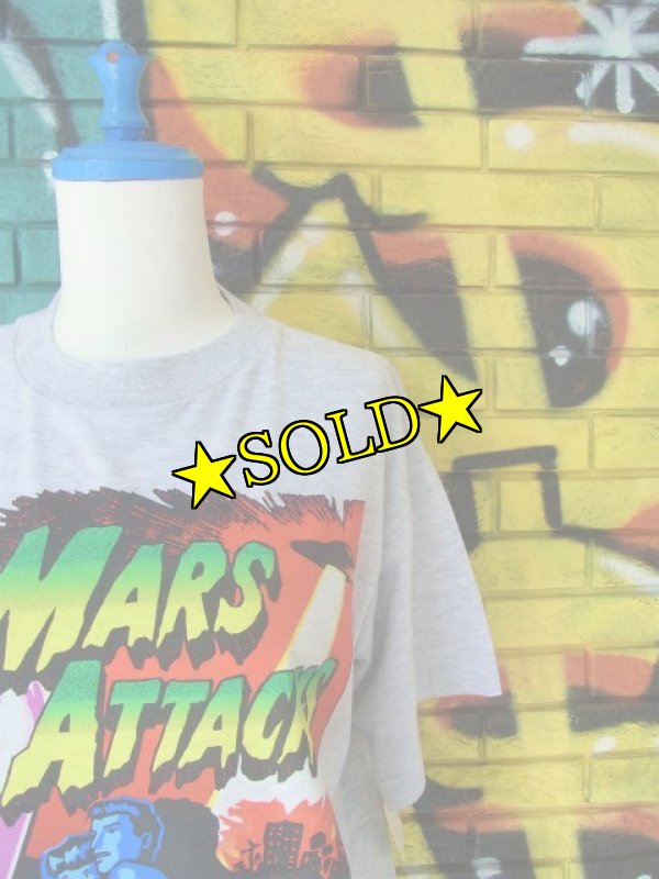 画像1: [DEAD STOCK]-90’s【giant】“MARS ATTACK !” PRINT T-Shirts (1)