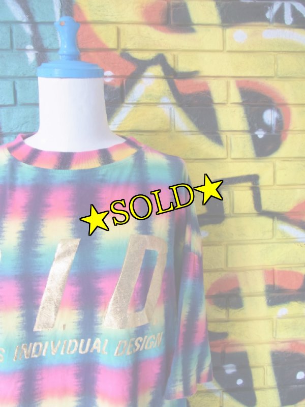 画像1: [USED]-90's【S.I.D】ALL OVER DESIGN T-Shirts (1)