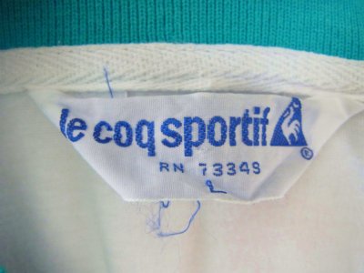 画像1: [USED]-80's【le coq sportif】DESIGN POLO-Shirts