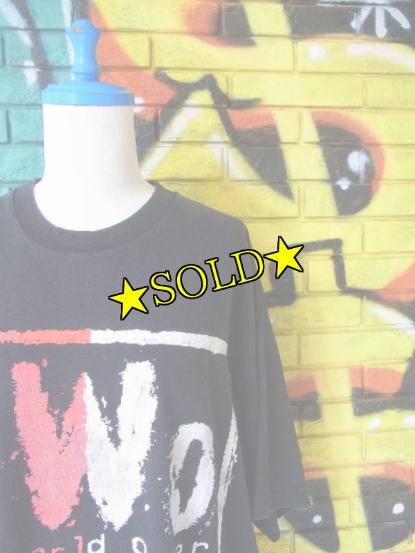 画像1: [USED]-90’s【nWo】LOGO DESIGN PRINT T-Shirts (1)