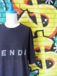 画像1: [USED]-90's【FENDI】LOGO EMBROIDARY T-Shirts (1)