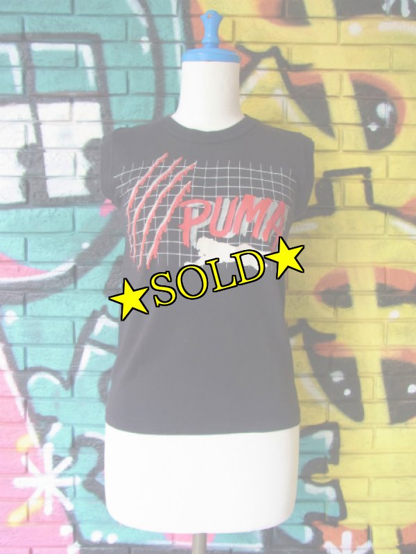 画像1: [USED]-80's【PUMA】 DESIGN PRINT N/S T-Shirts (1)