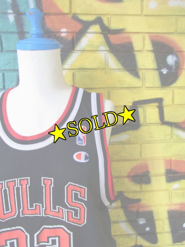 画像1: [USED]-90’s【Champion】“CHICAGO BULLS PIPPEN 33” GAME Shirts (1)