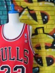 画像1: [USED]-90’s【Champion】“CHICAGO BULLS JORDAN 23” GAME Shirts-RED (1)