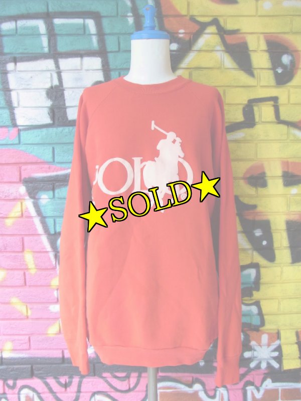 画像3: [USED]-90's【POLO Ralph Lauren-bootleg-】PRINT CREWNECK SWEAT (3)