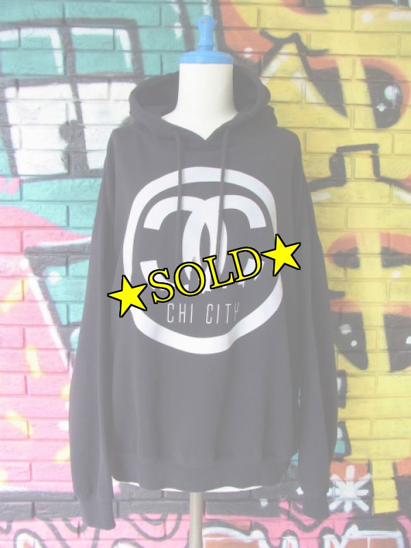 画像3: [USED]-90's【CHANEL-bootleg-】LOGO PRINT HOODIE SWEAT (3)