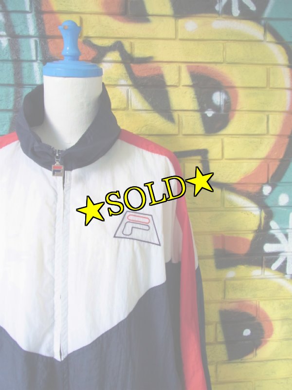 画像3: [USED]-90's【FILA】“GRANT HILL”LOGO EMBROIDERY NYLON JACKET (3)