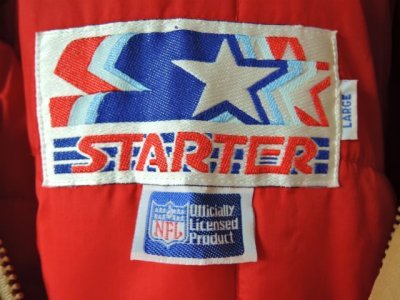 画像1: [USED]-80's【STARTER】“SAN FRANCISCO 49ers” HOODIE NYLON JACKET