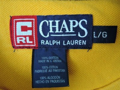 画像1: [USED]-90’s【CHAPS by Ralph Lauren】COLLAGE DESIGN L/S-TEE