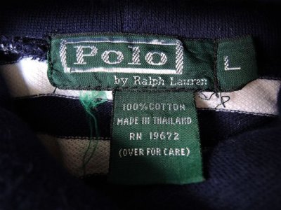 画像1: [USED]-90’s【POLO by Ralph Lauren】 BORDER TURTLE NECK L/S-TOPS