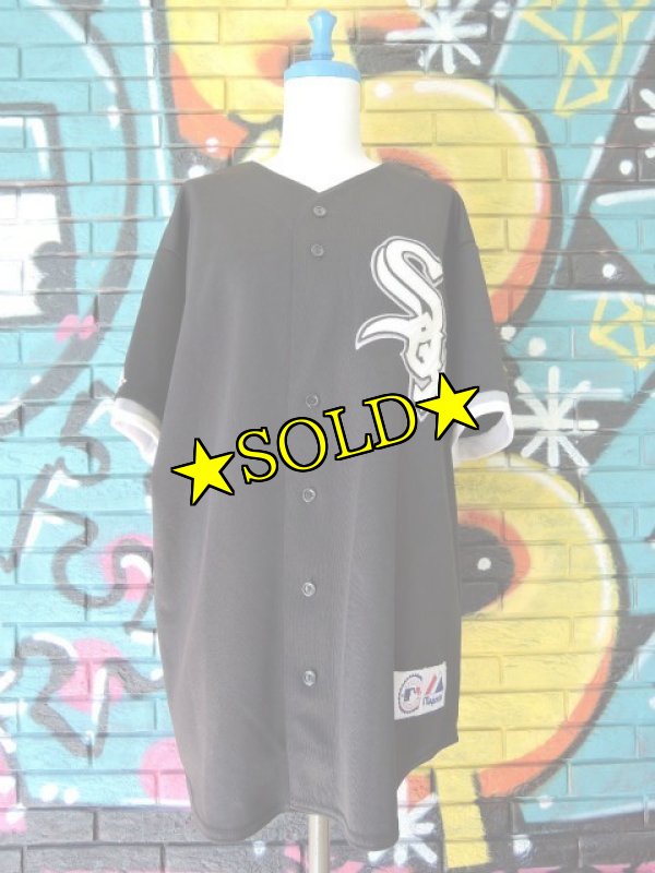 画像1: [USED]-90's【Majestic】“CHICAGO WHITE SOX ” BASEBALL Shirts (1)