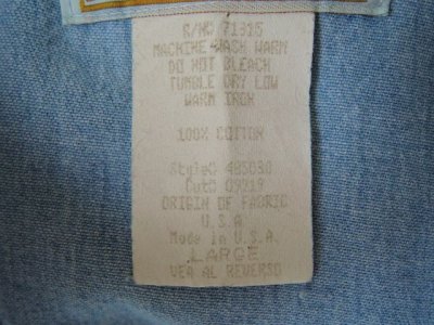 画像2: [USED]-80s【bonjour】FRILL COLLAR DESIGN DENIM S/S-Shirts