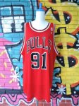 画像1: [USED]-90’s【Champion】“CHICAGO BULLS RODMAN 91” GAME Shirts-RED/XL(18-20) (1)