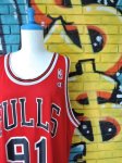 画像3: [USED]-90’s【Champion】“CHICAGO BULLS RODMAN 91” GAME Shirts-RED/XL(18-20) (3)
