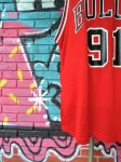 画像4: [USED]-90’s【Champion】“CHICAGO BULLS RODMAN 91” GAME Shirts-RED/XL(18-20) (4)