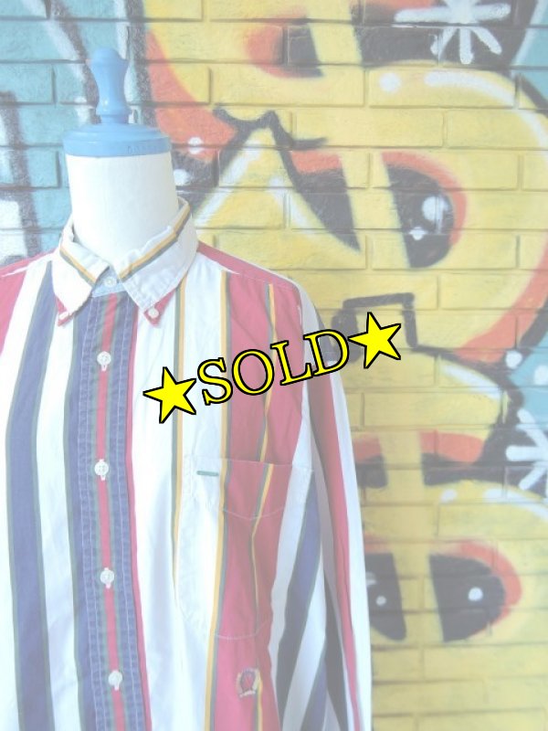 画像3: [USED]-90’s【TOMMY HILFIGER】STRIPE L/S-Shierts-(1) (3)