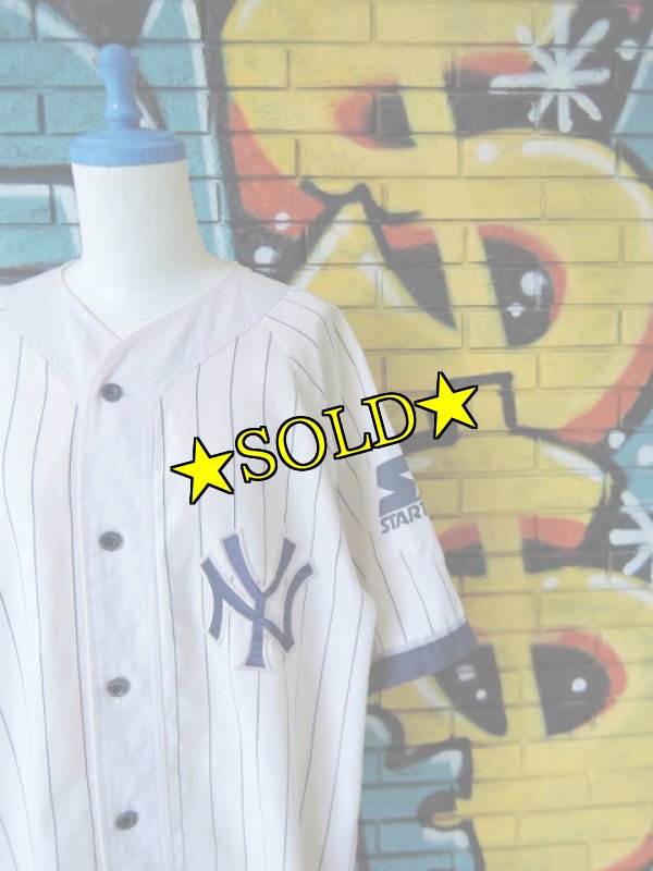 画像3: [USED]-90’s【STARTER】“NEW YORK YANKEES” BASEBALL Shirts-PIN (3)