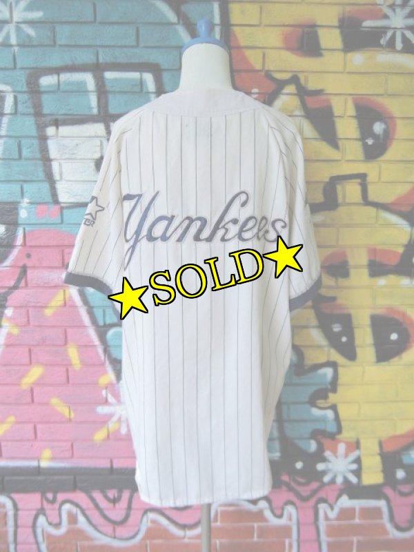 画像2: [USED]-90’s【STARTER】“NEW YORK YANKEES” BASEBALL Shirts-PIN (2)
