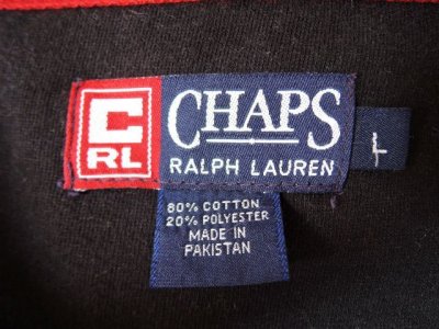 画像1: [USED]-90’s【CHAPS by Ralph Lauren】LOGO PRINT SWEAT