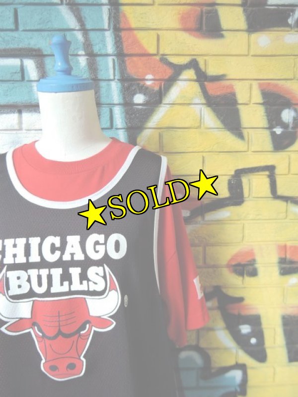 画像3: [USED]-90's【STARTER】“CHICAGO BULLS” TANK TOP DESIGN T-Shirts (3)