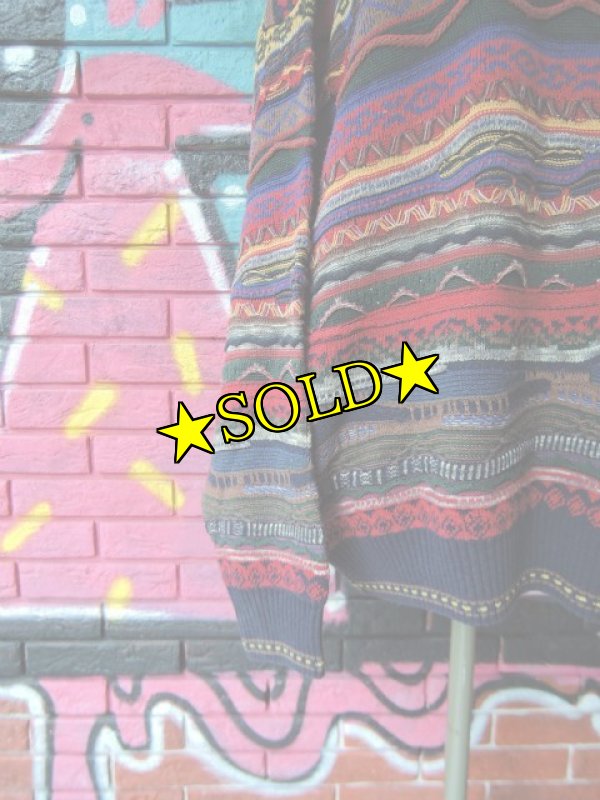 画像4: [USED]-90’s【FLORENCE TRICOT】Coogi STYLE DESIGN SWEATER (4)
