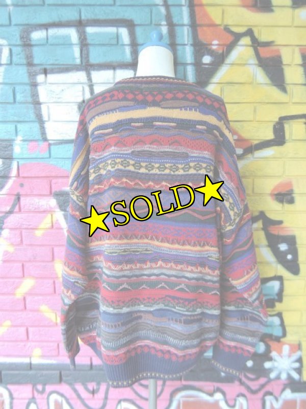 画像2: [USED]-90’s【FLORENCE TRICOT】Coogi STYLE DESIGN SWEATER (2)