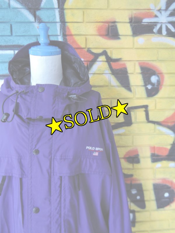 画像3: [USED]-90's【POLO SPORT】DESIGN HOODIE NYLON JACKET (3)