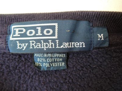 画像1: [USED]-90’s【POLO Ralph Lauren】LOGO PUTCH SWEAT