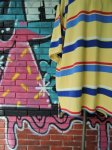 画像4: [USED]-90's【POLO by Ralph Lauren】BORDER DESIGN BIG POLO Shirts-YELLOW (4)