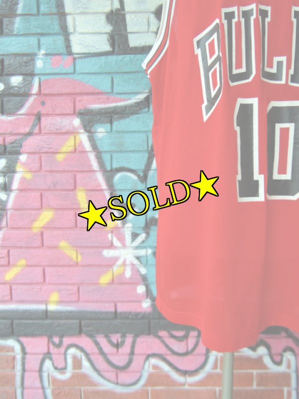 画像4: [USED]-90's【Champion】“CHICAGO BULLS B.J. ARMSTRONG #10” GAME Shirts (4)