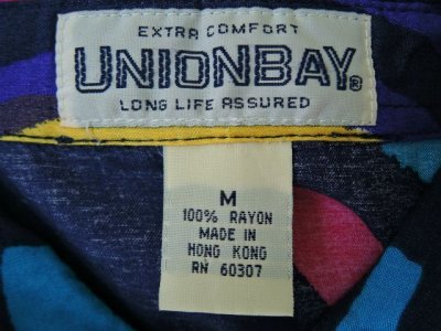 画像1: [USED]-90's【UNIONBAY】ALL OVER DESIGN S/S-Shirts