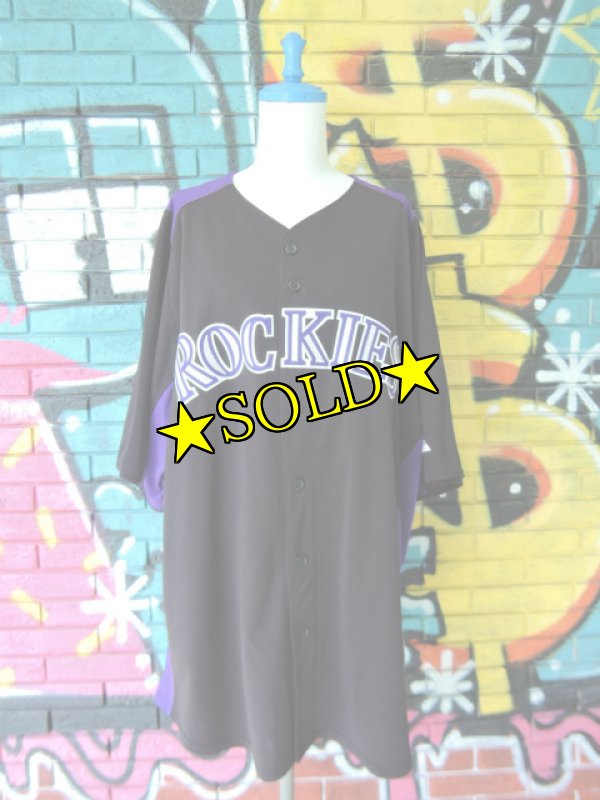 画像1: [USED]-90's【Majestic】“COLORADO ROCKIES” BASEBALL Shirts (1)