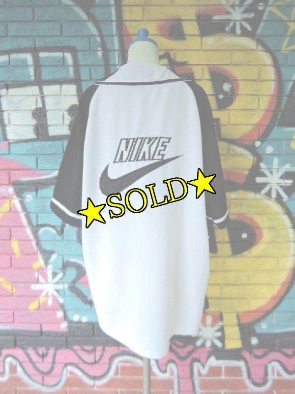 画像2: [USED]-90s【NIKE-Bootleg-】EMBROIDERY Baseball Shirts (2)
